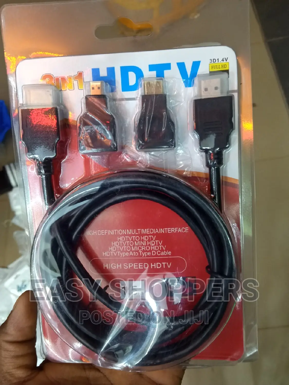 3 in 1 HDTV Cable Micro Port Mini Port Micro Cable Tv 1.5m