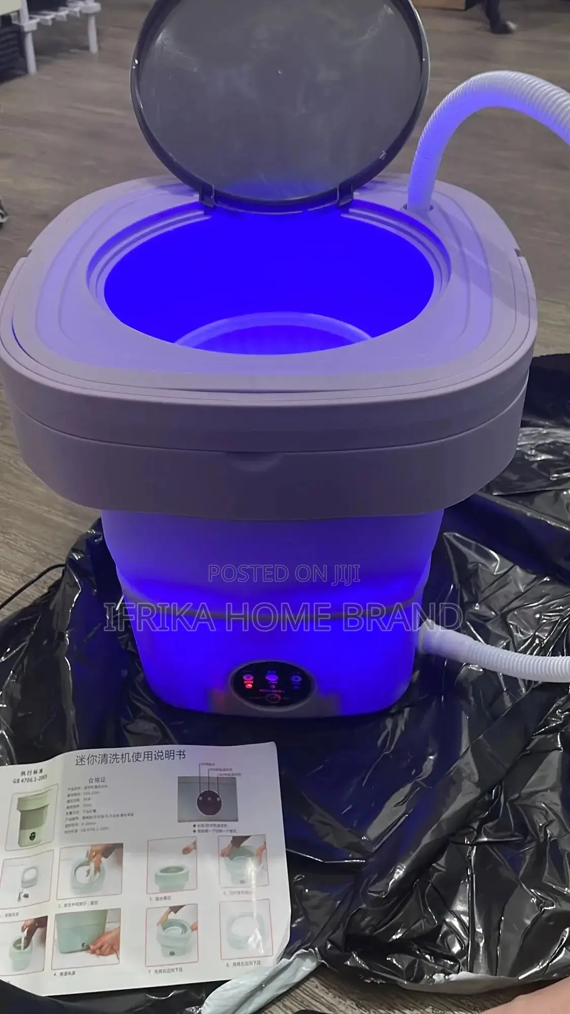 Folding Portable Washing Machine Big Capacity Withspin Dryer