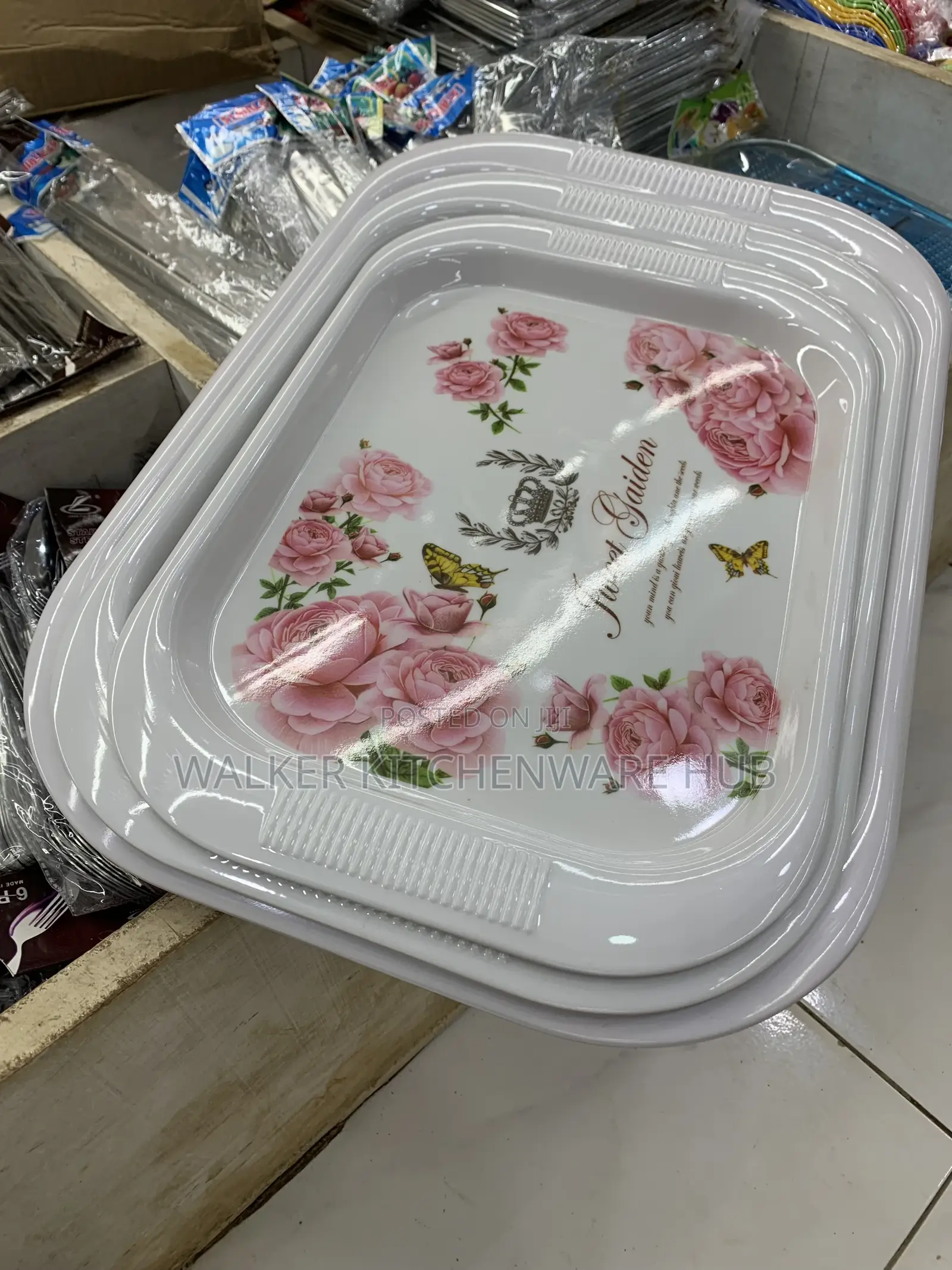 3pc Classic Melamine Tray