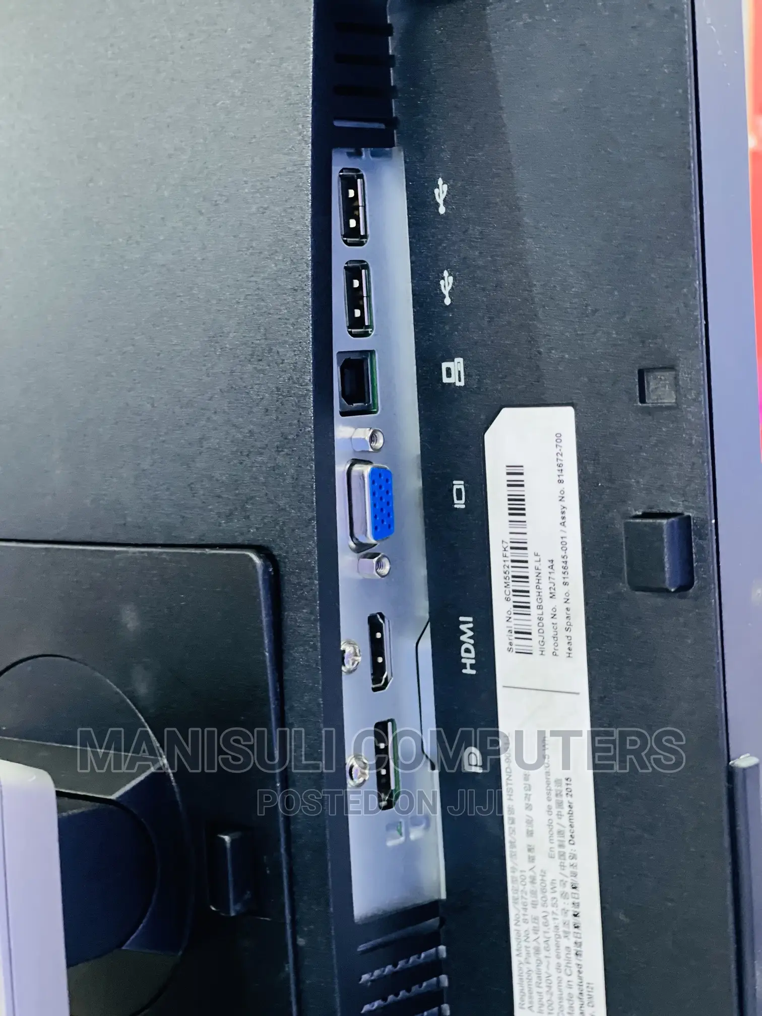 Monitor Ips 22.9 Inch VGA. USB.3.0 HDMI, Display Port