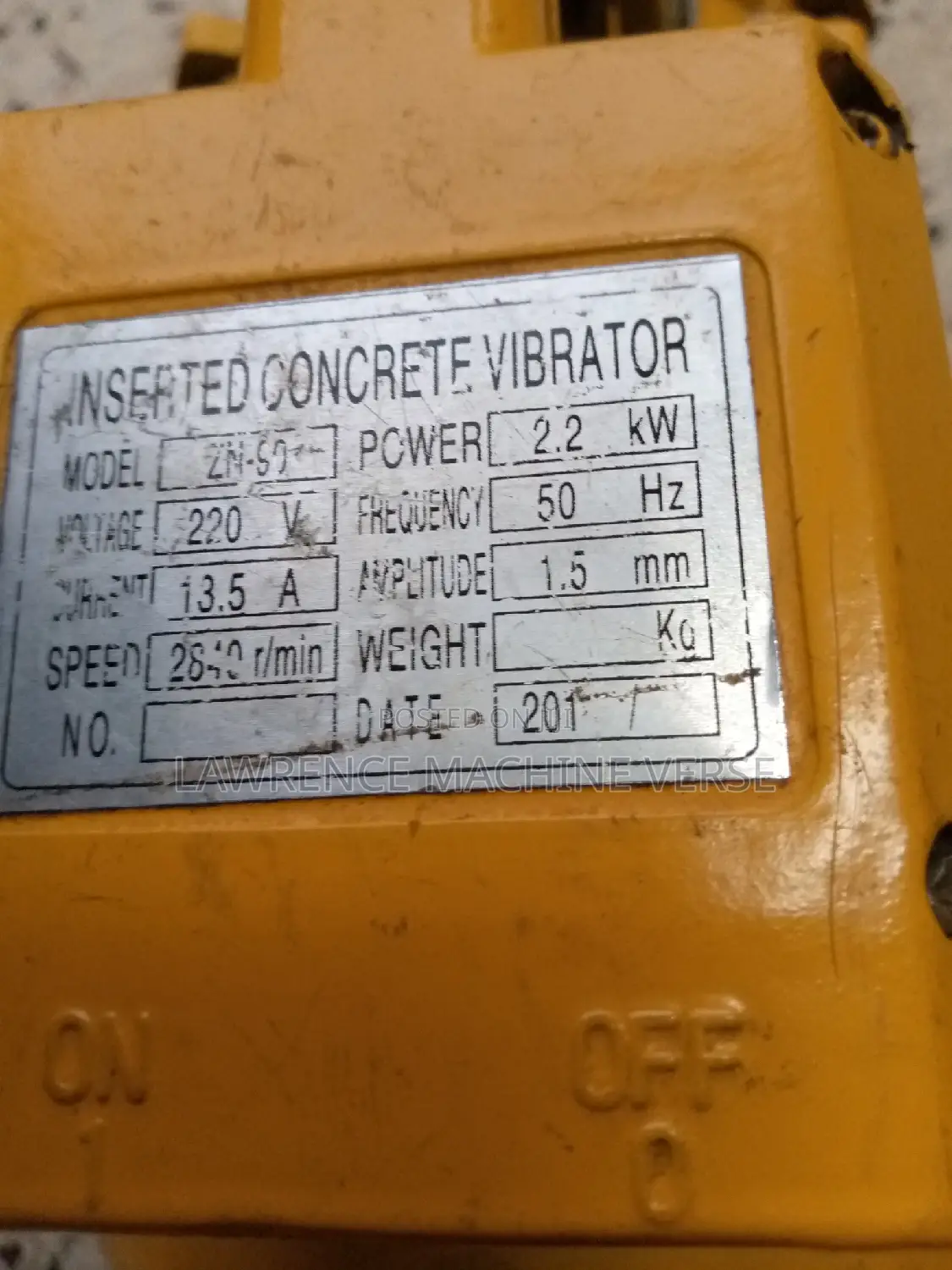 Electric Concrete Vibrator