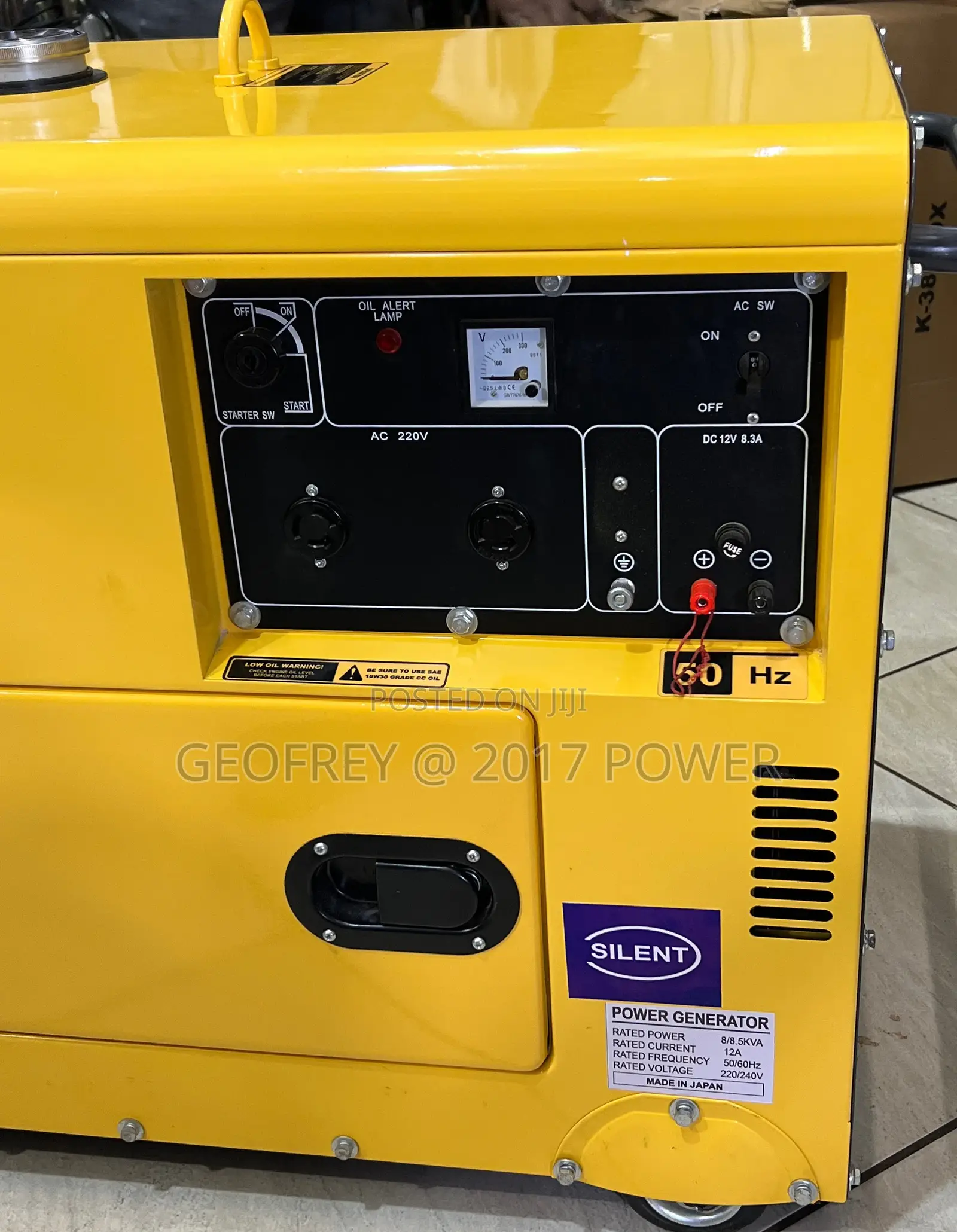 Kipor Silent Diesel Generator 8.5kva Made in Japan