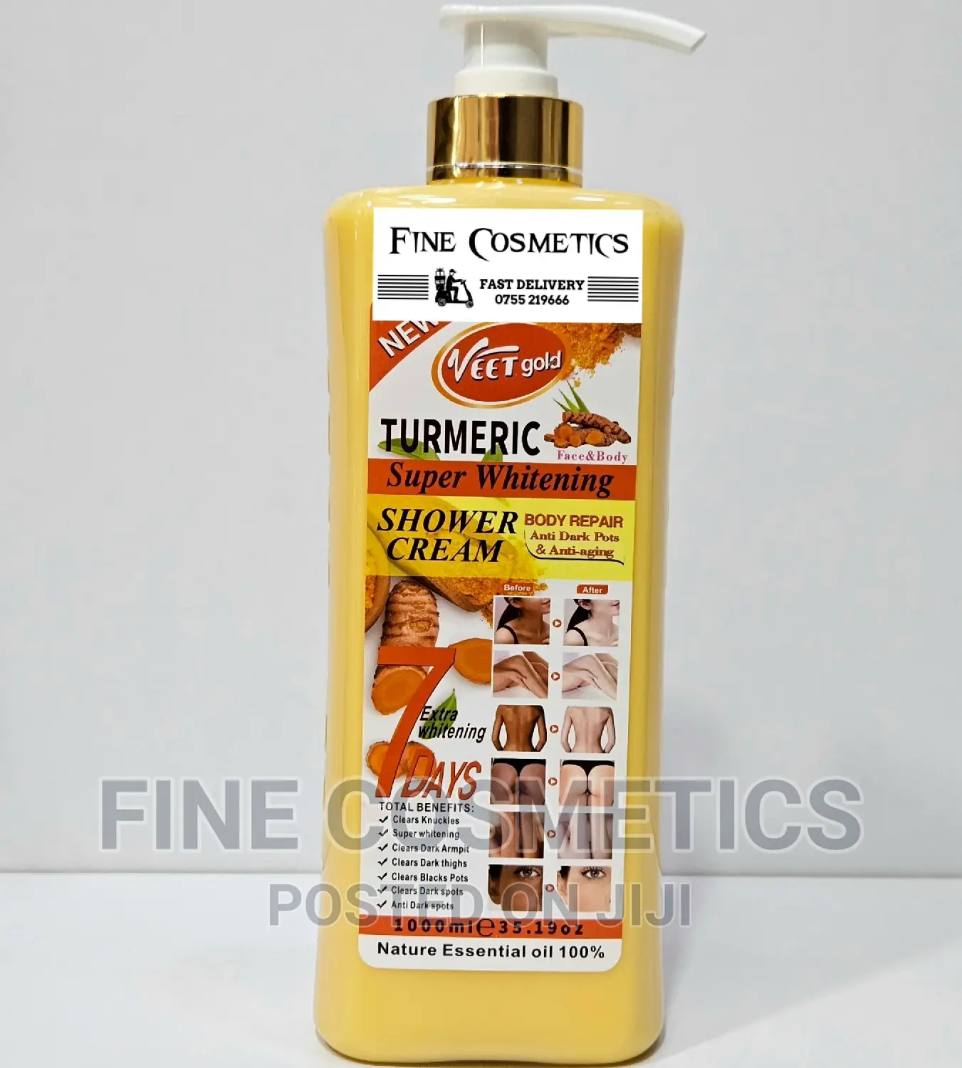 Veet Gold 7days Turmeric Whitening Shower Cream Shower Gel.