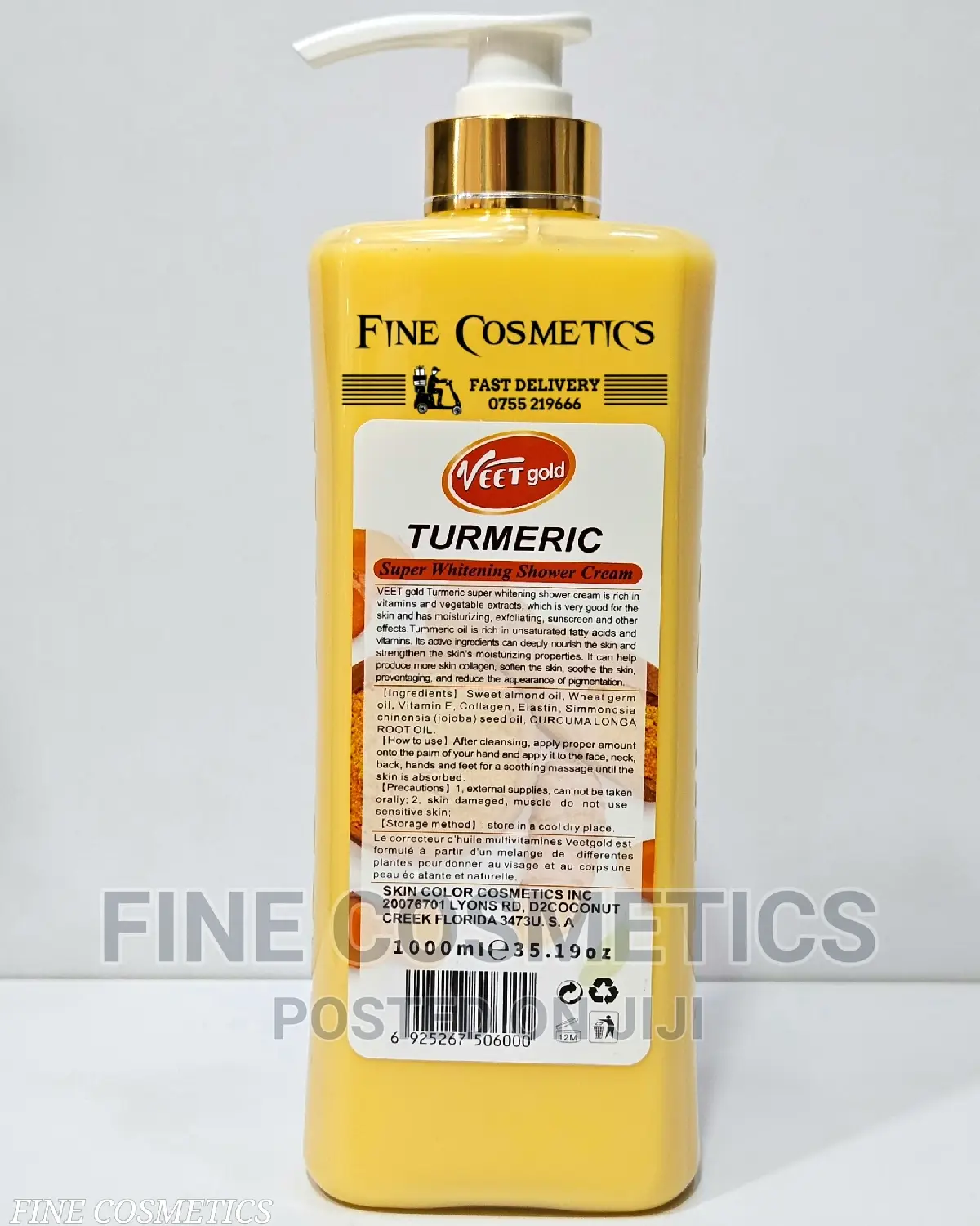 Veet Gold 7days Turmeric Whitening Shower Cream Shower Gel.