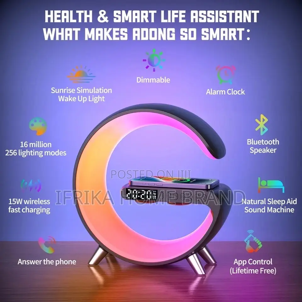 Multifunctional Wireless Docking Charging Station With RGB