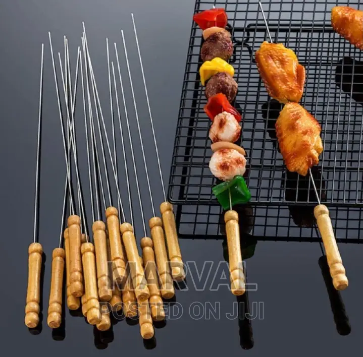 12pcs Reusable Barbecue Skewers