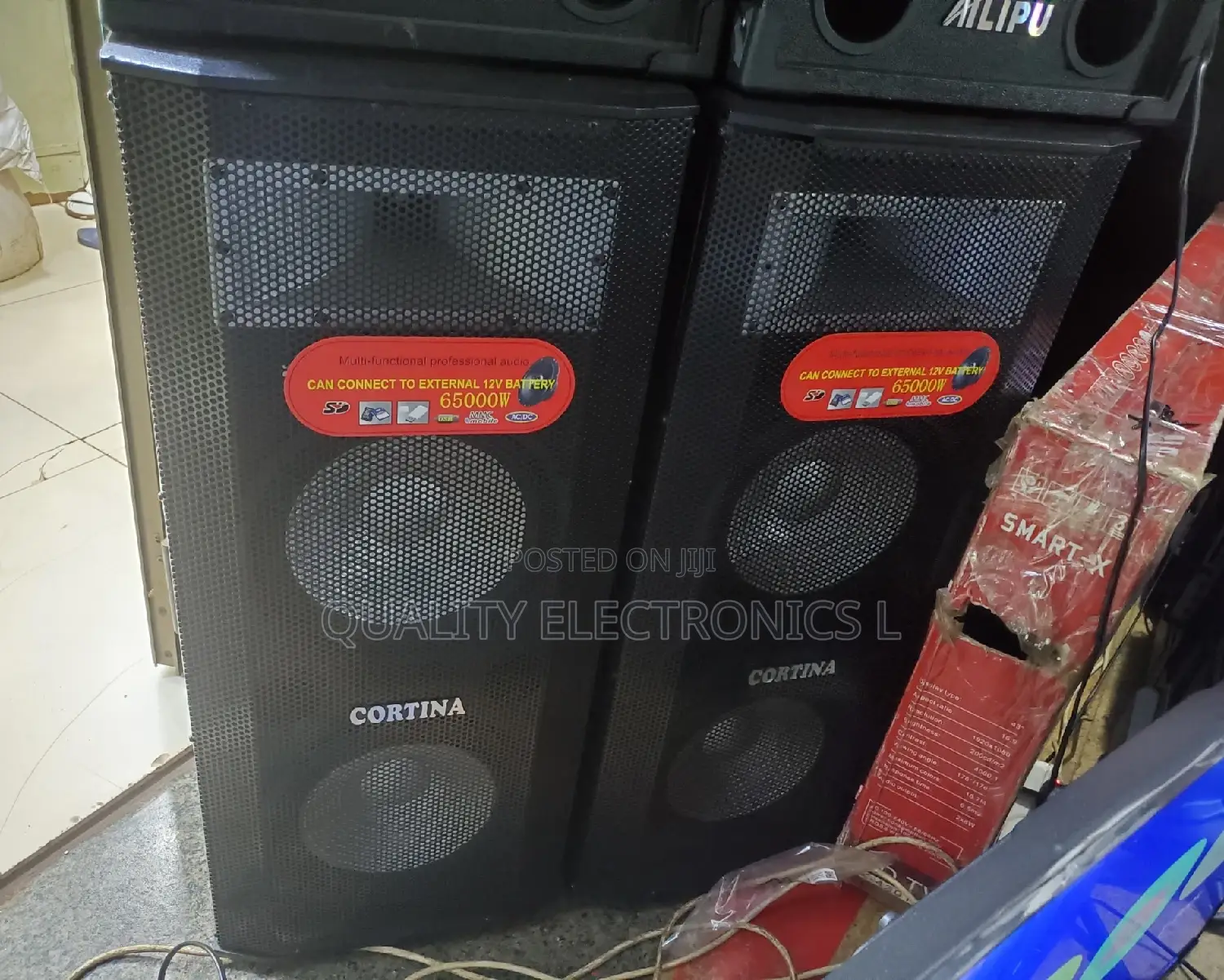 Cortina 65000w Amplified Speakers Double