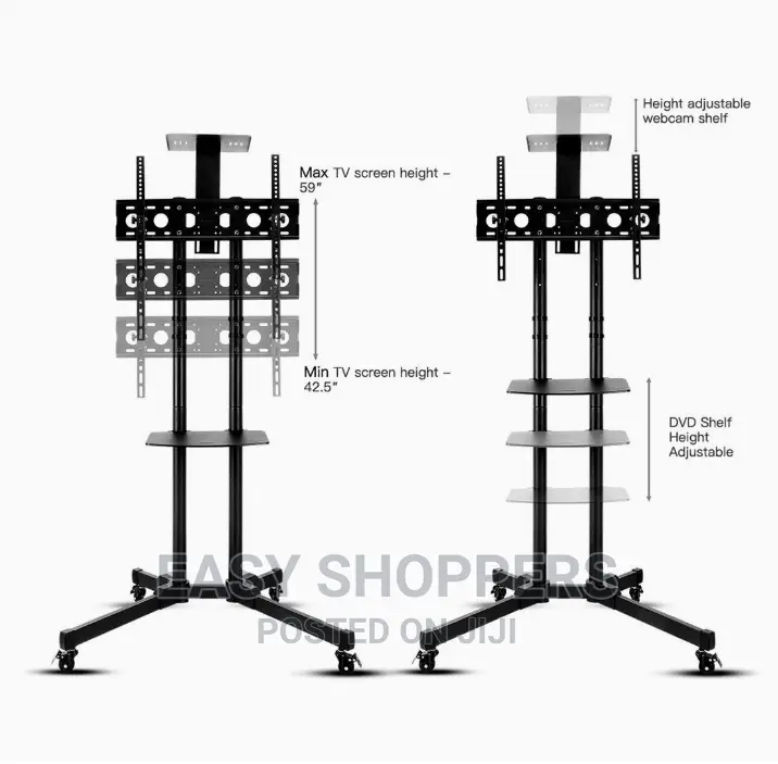 Movable Tv Mount Stand With Wheels for Conference Teaching