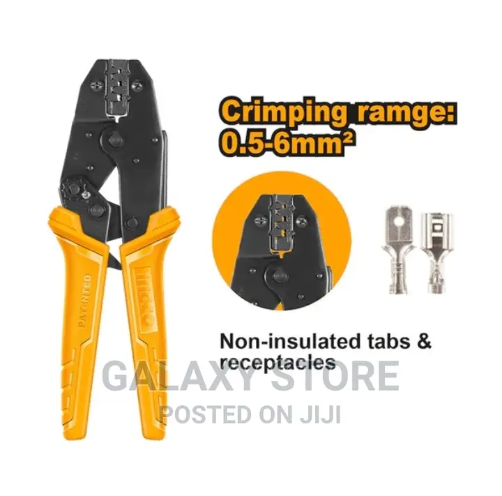 INGCO Ratchet Crimping Pliers 0.5-6mm