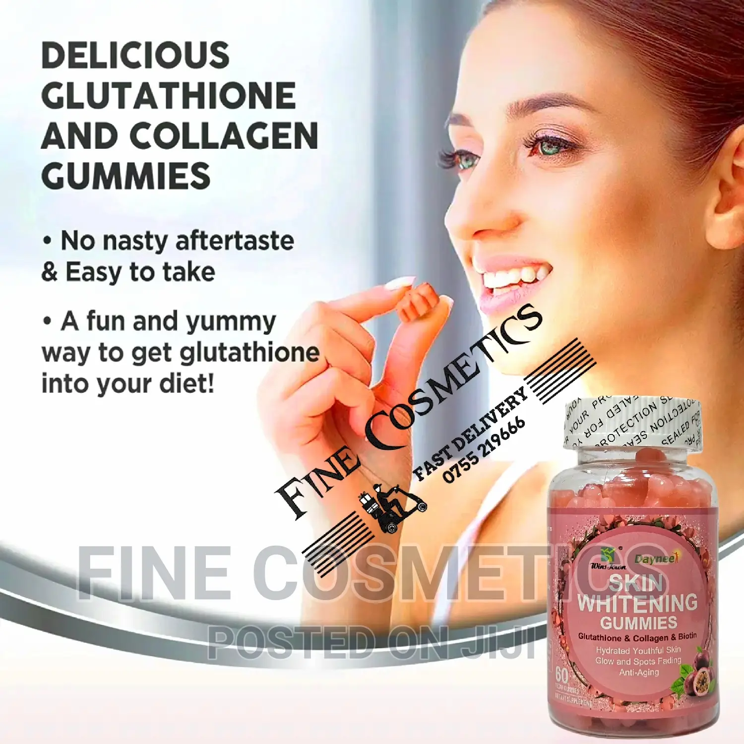 Health Bright Skin Whitening Chewing Gummies Wiz Glutathione