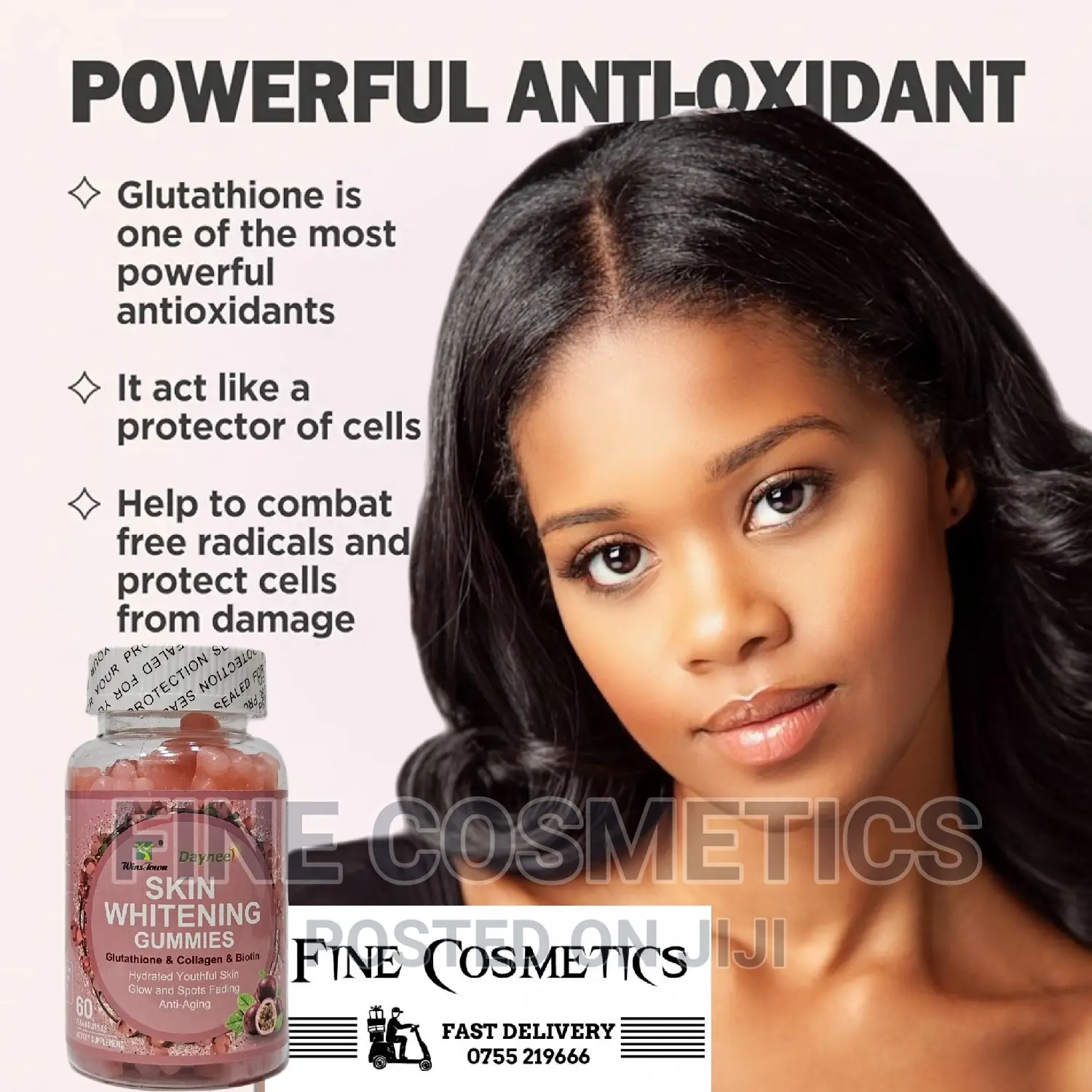 Health Bright Skin Whitening Chewing Gummies Wiz Glutathione