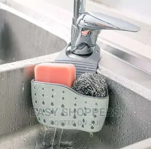 3pcs Sink Sponge Holder Caddy With Strap Hanging Soap Holder