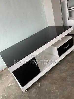 Modern Center Table -Black and White