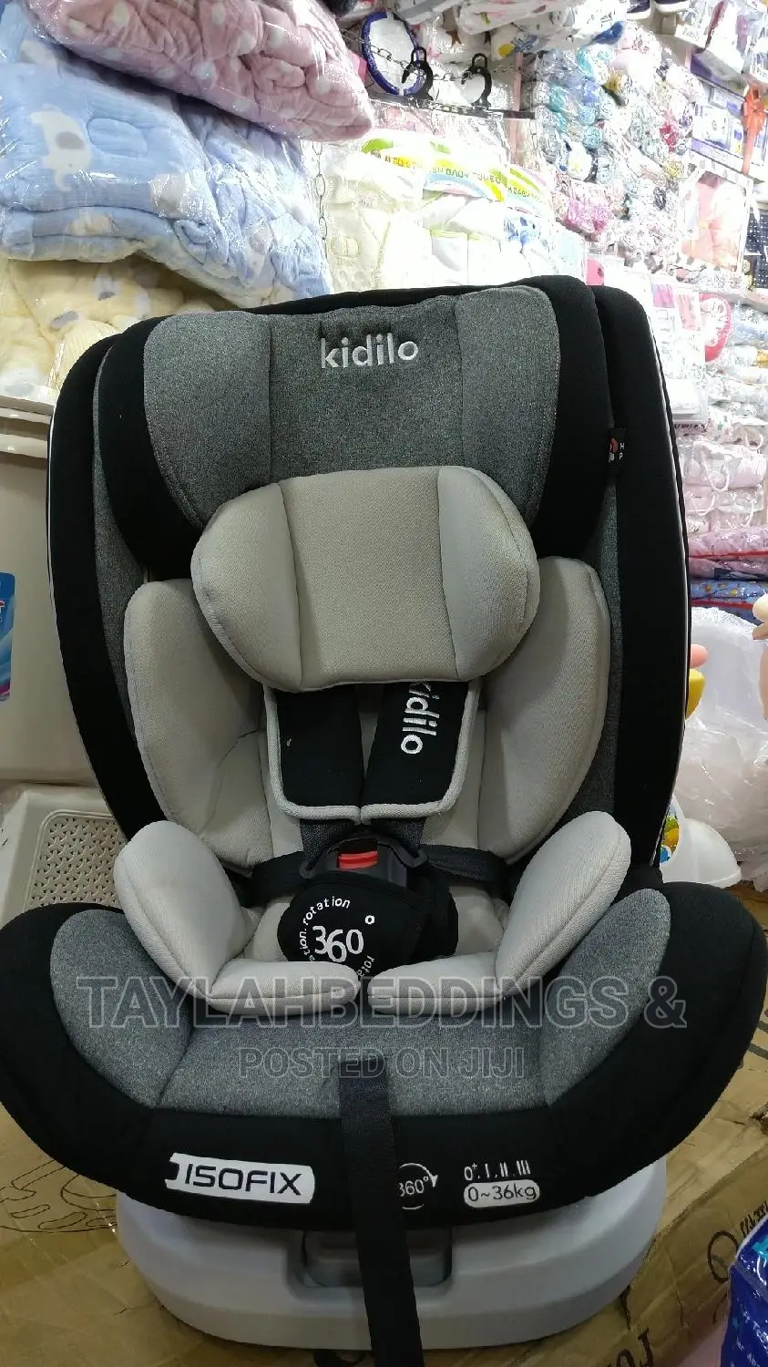 Kidilo Baby Car Seat Black, Gray, Cream Design