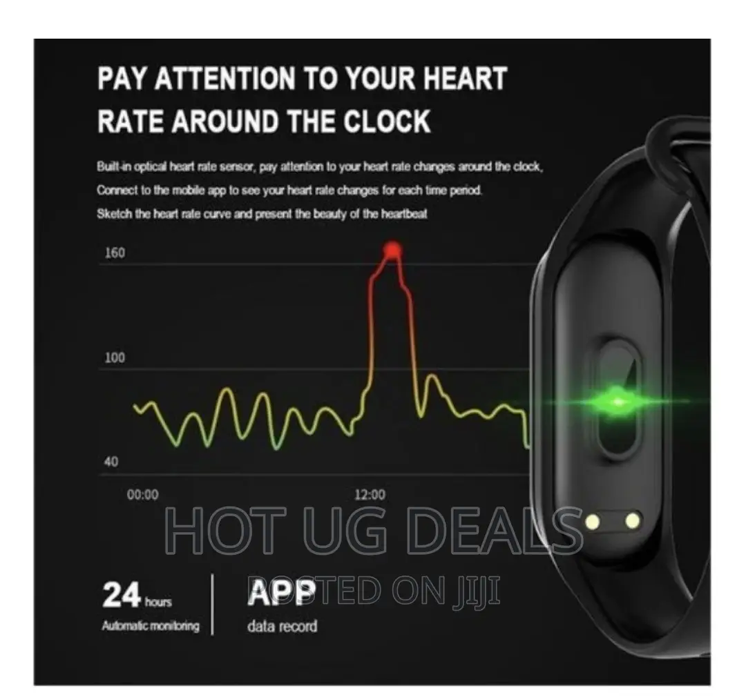 Color Screen Smart Wristband Waterproof Heart Rate