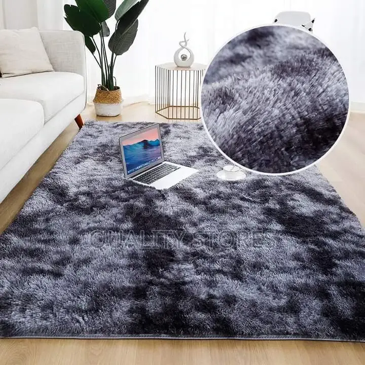 Fluffy Carpet Dark Gray