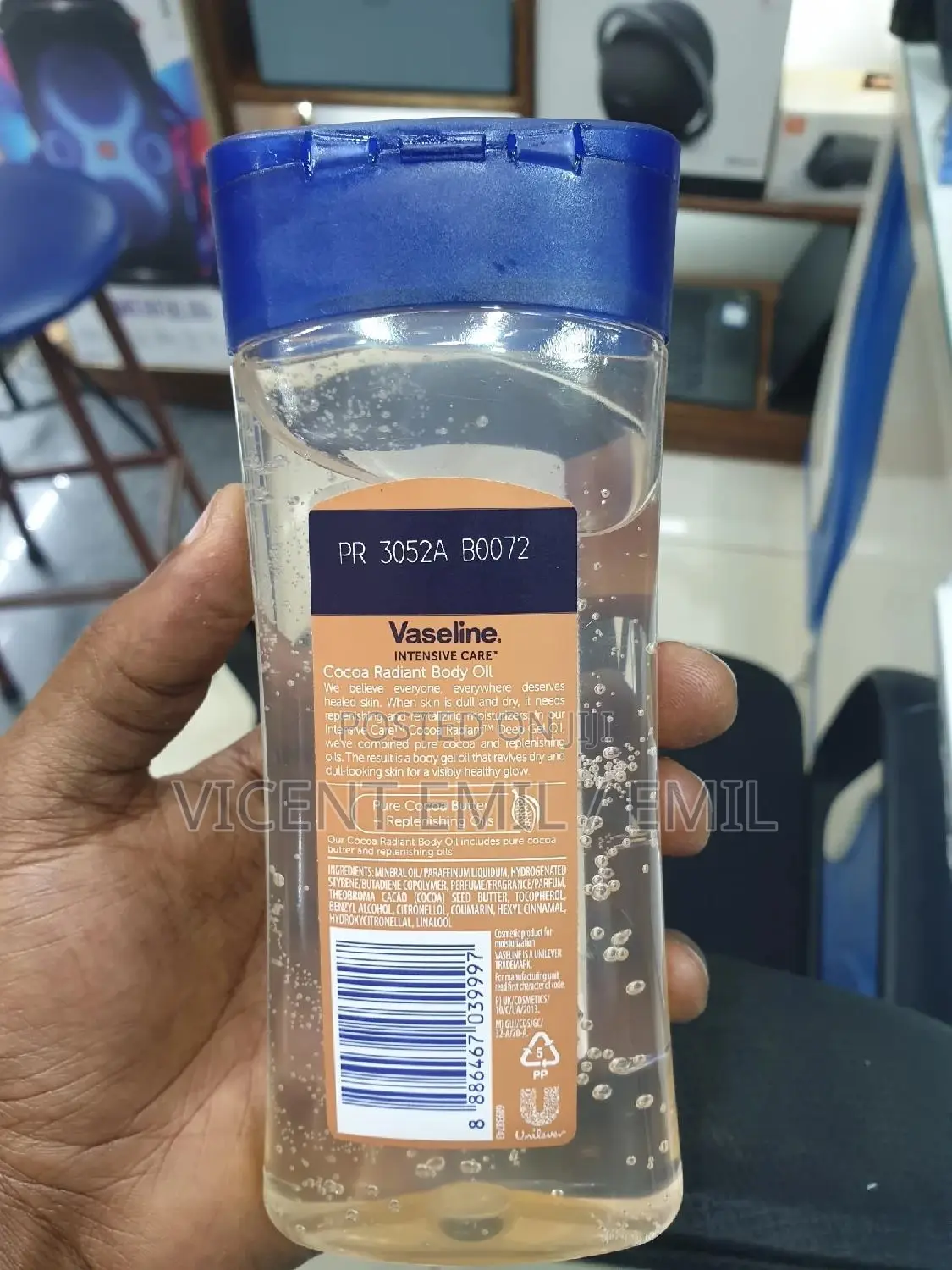 Vaseline Cocoa Radiant Body Oil Intensive Care