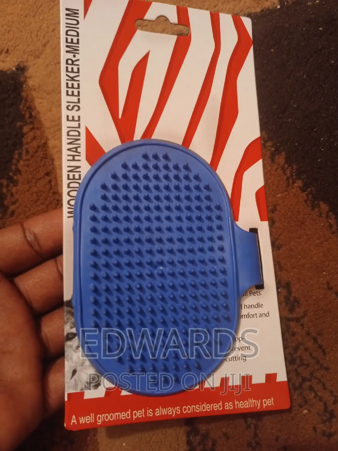 Dog Bathing Rubber Blue