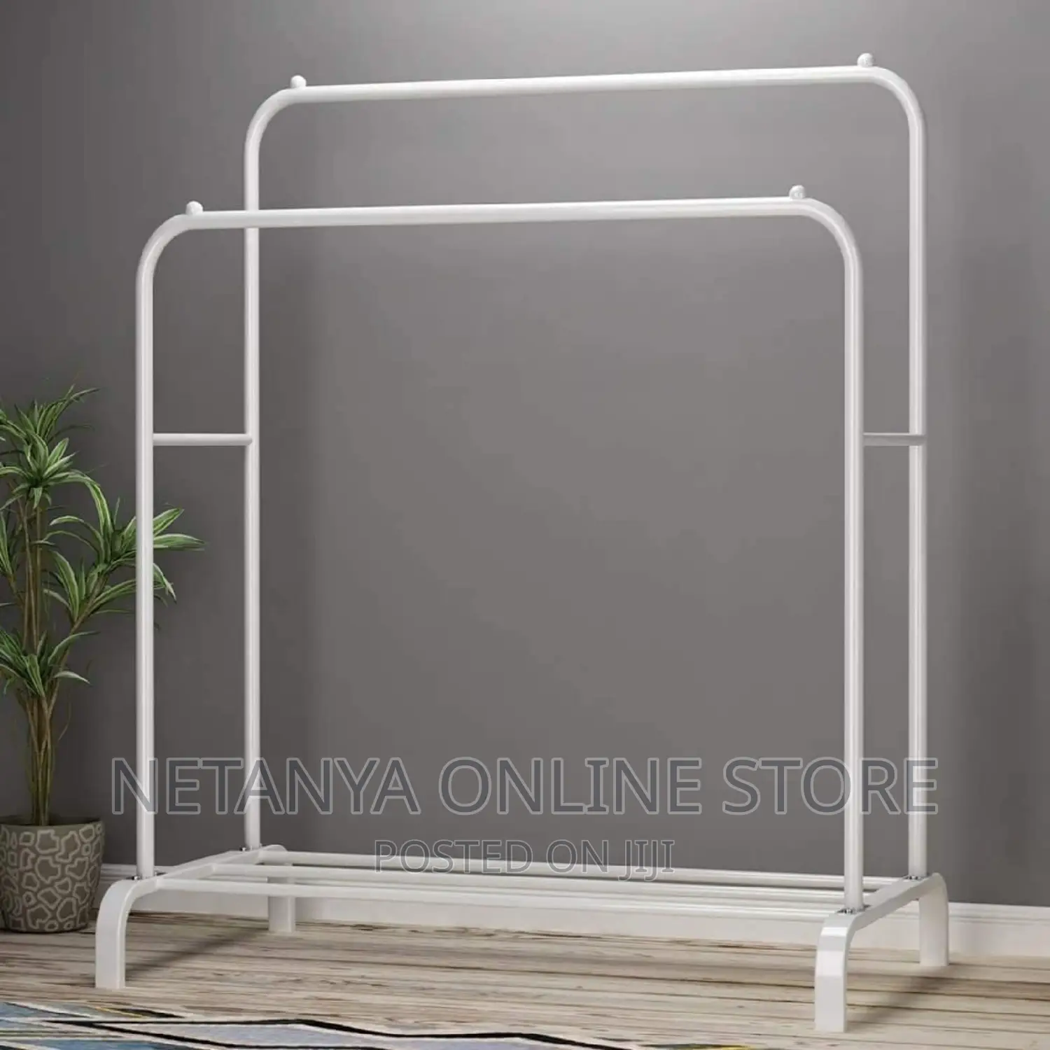 Metallic Multifunctional Clothes Rack