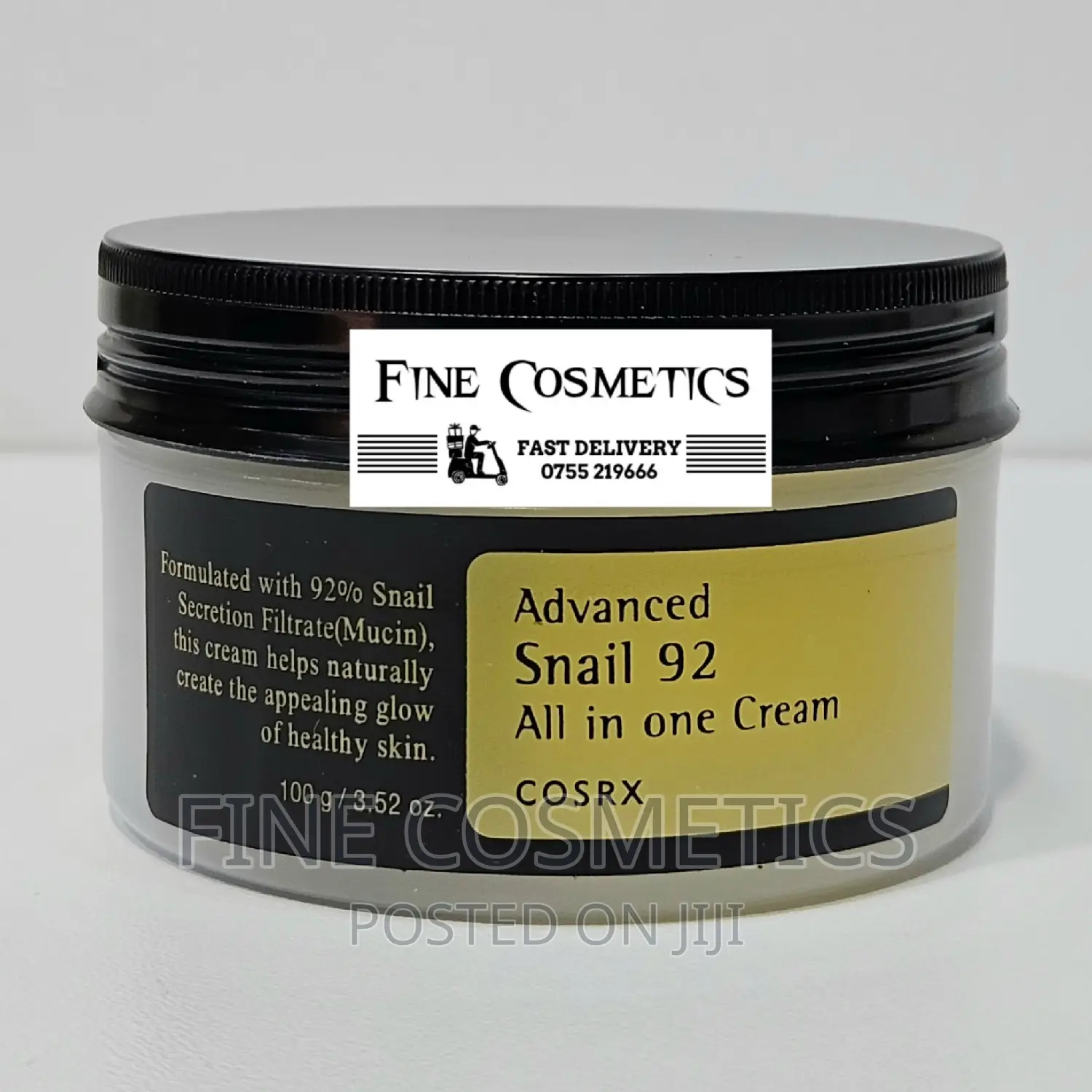 Advanced Snail 92 All on One COSRX Snail Skin Repair Cream.
