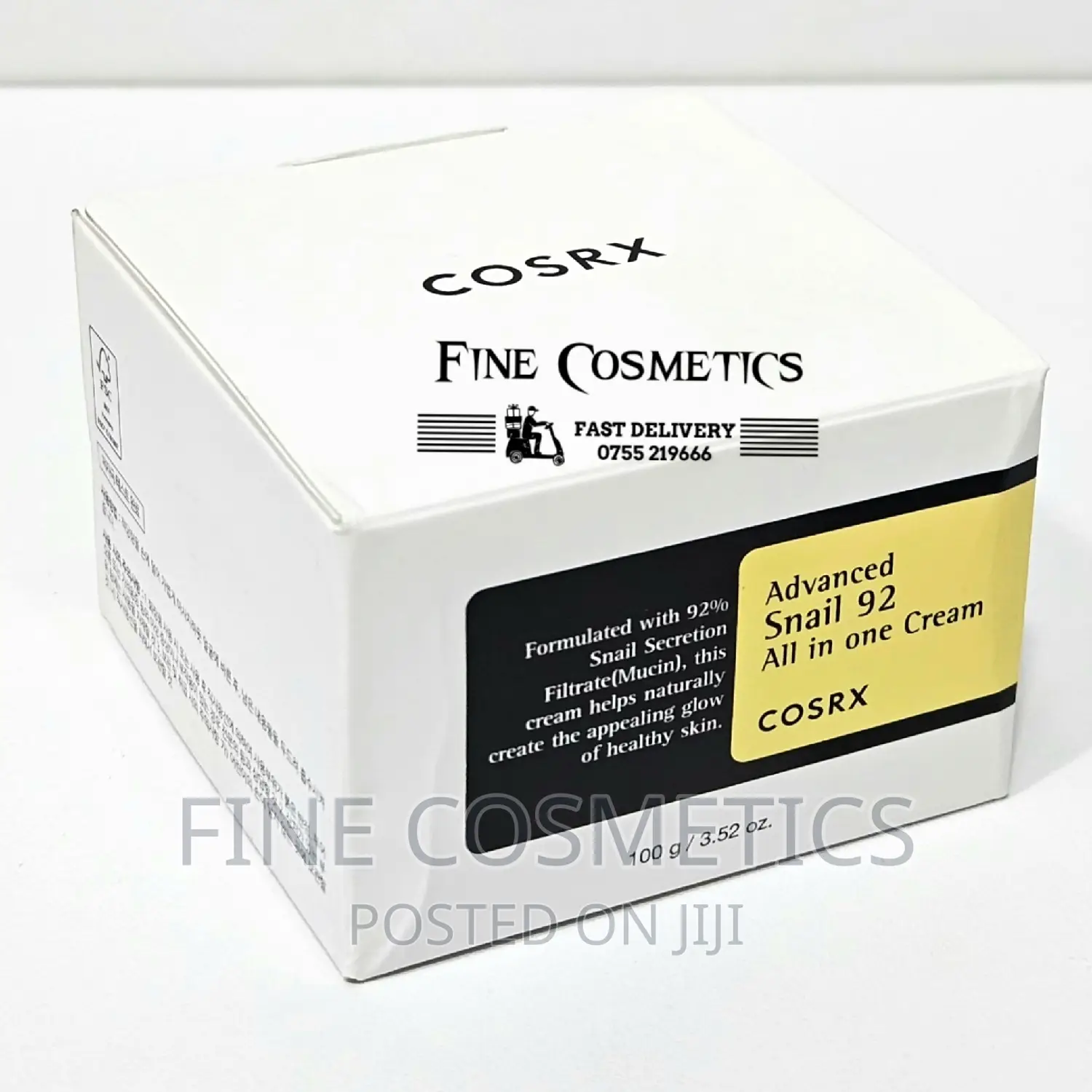 Advanced Snail 92 All on One COSRX Snail Skin Repair Cream.