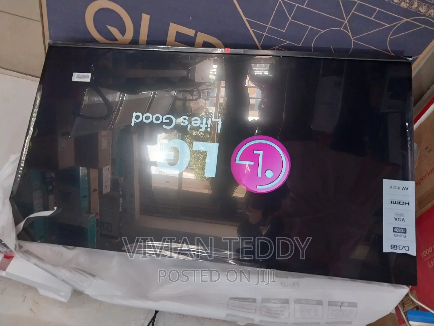 43" Led Lg Tv Flat Screen Flameless
