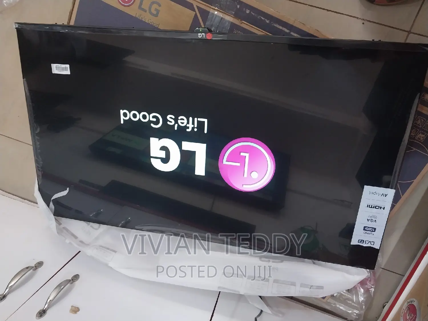 43" Led Lg Tv Flat Screen Flameless