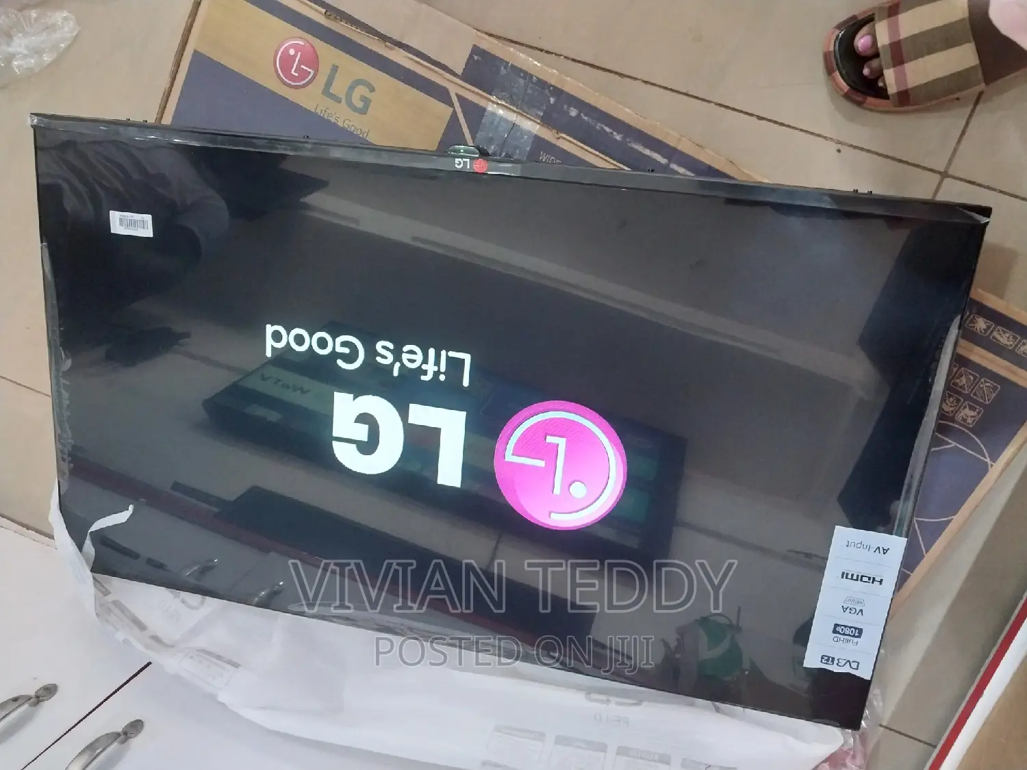 43" Led Lg Tv Flat Screen Flameless