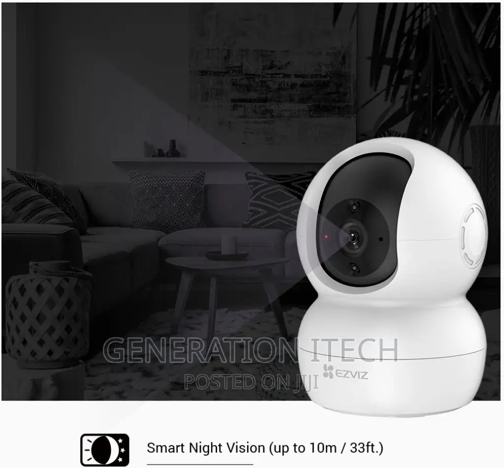 TY2 Smart Home Camera With 360 View 2 Way Audio, Google