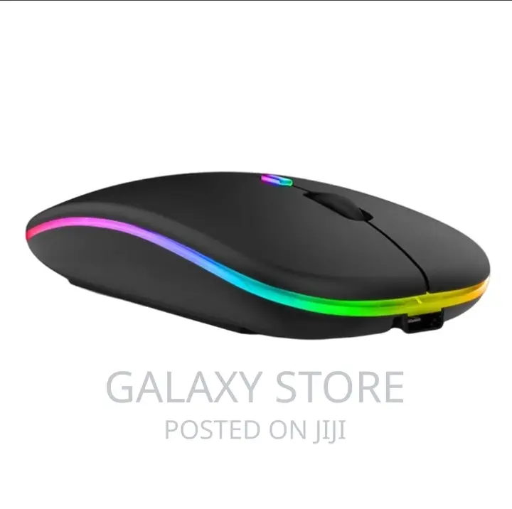 Bluetooth Wireless Mouse Rechargeable Led Light Mouse