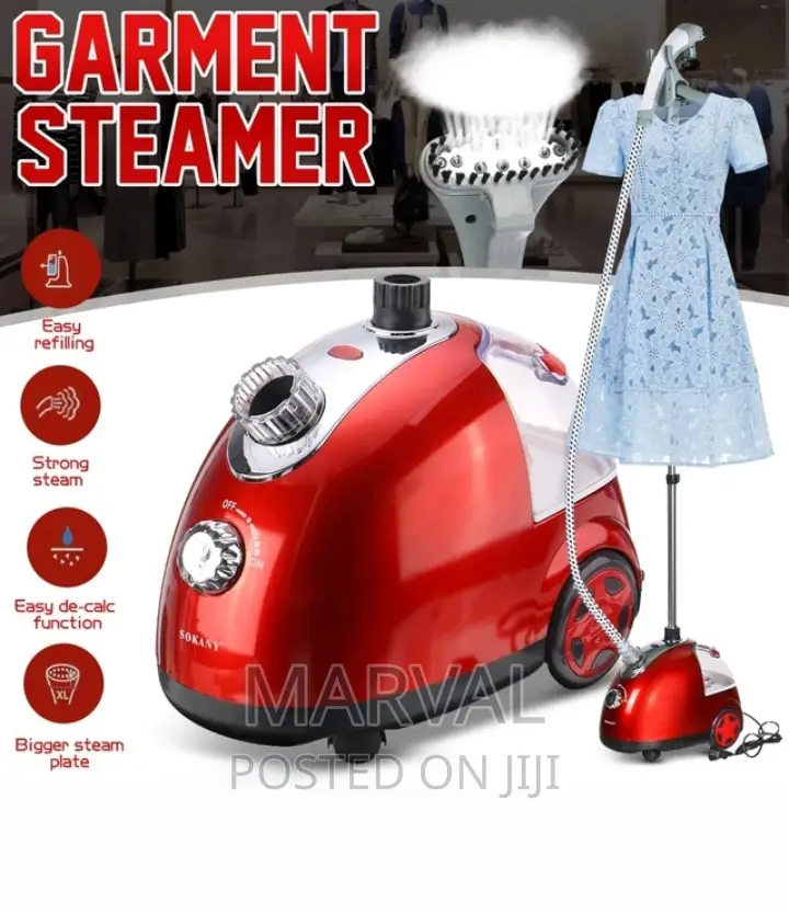 Garment Steamer With Roll Wheels ,1.6L Water Tank