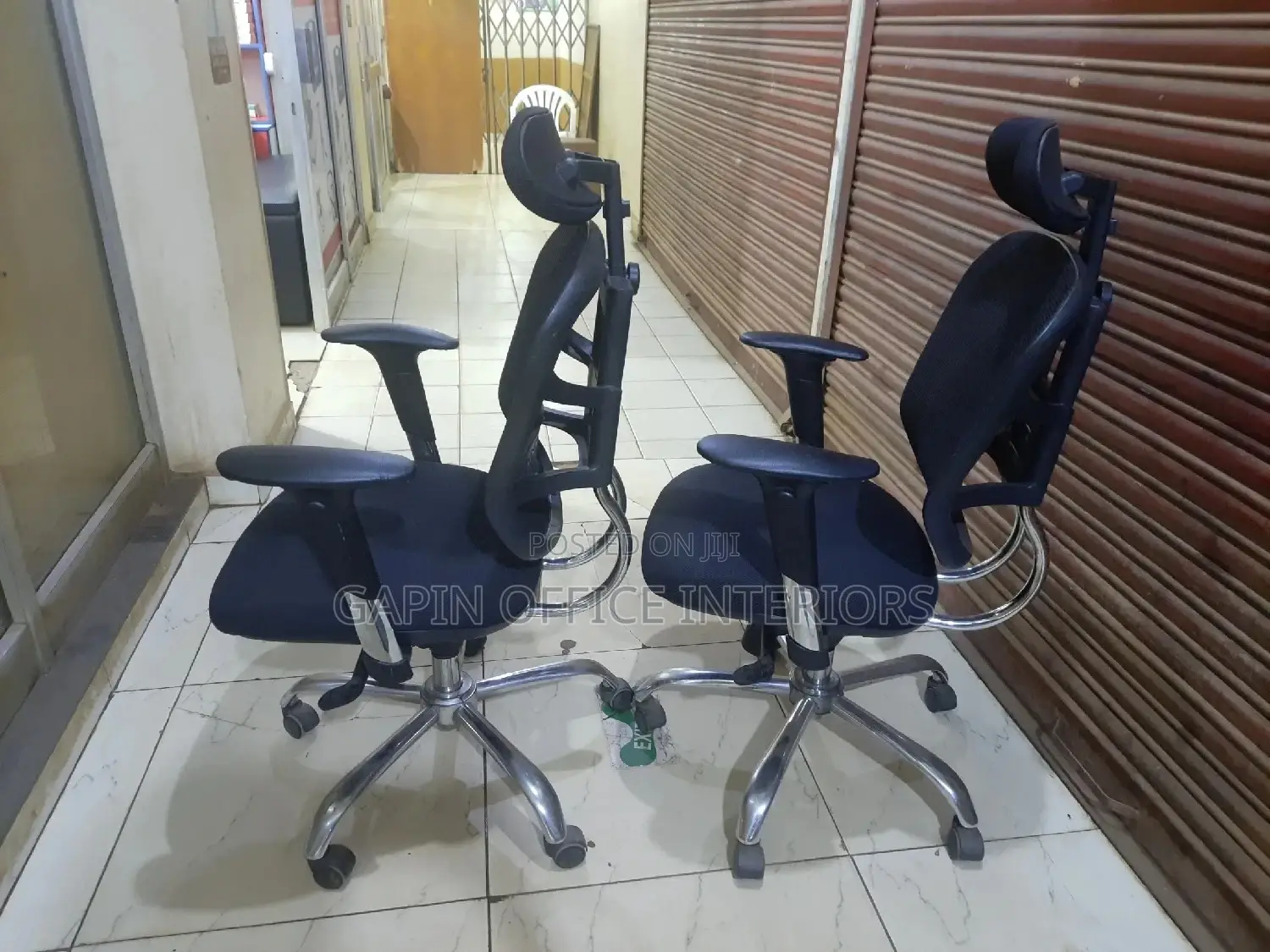 Headrest Office Chairs, 2 Pieces