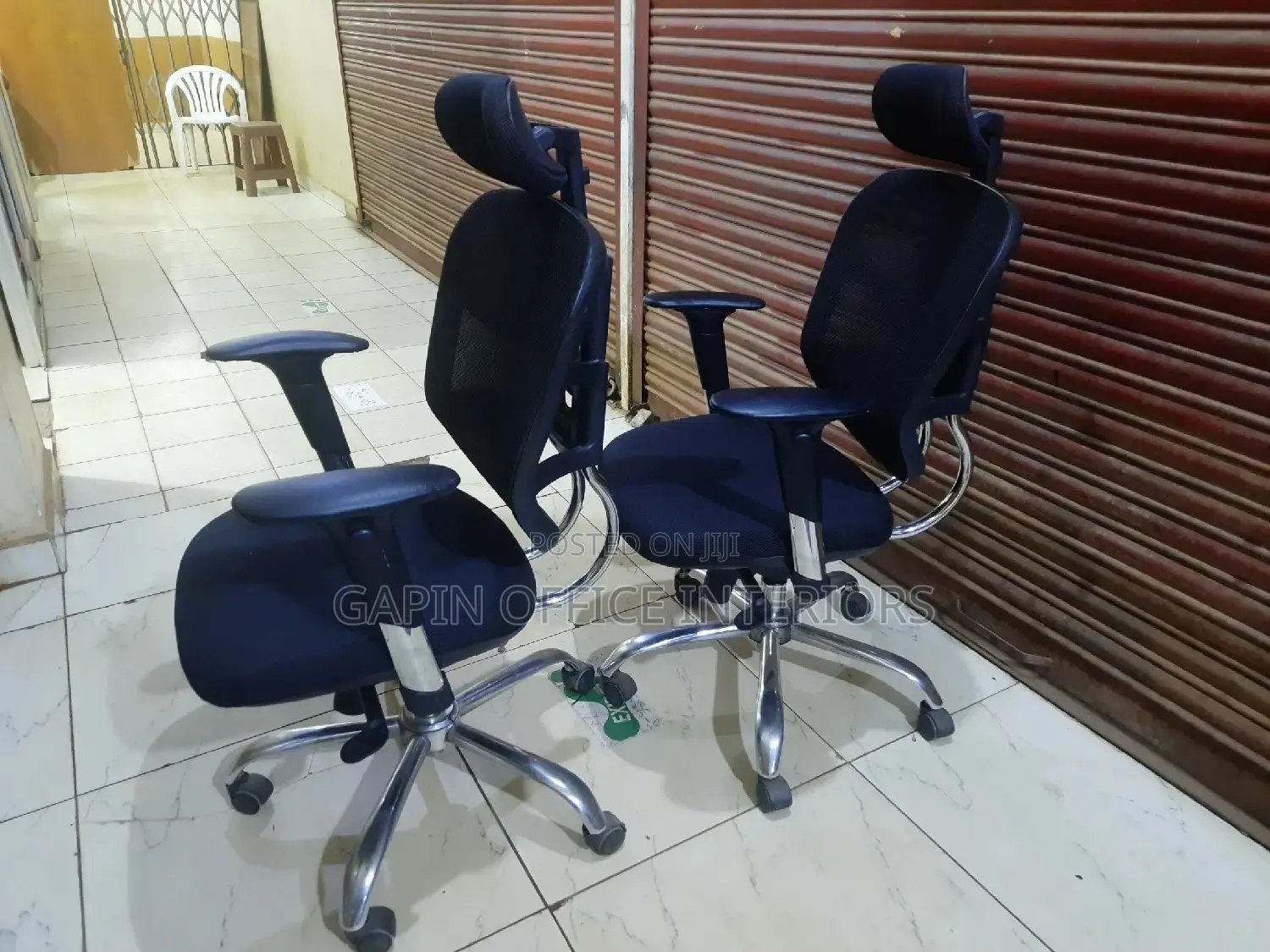 Headrest Office Chairs, 2 Pieces