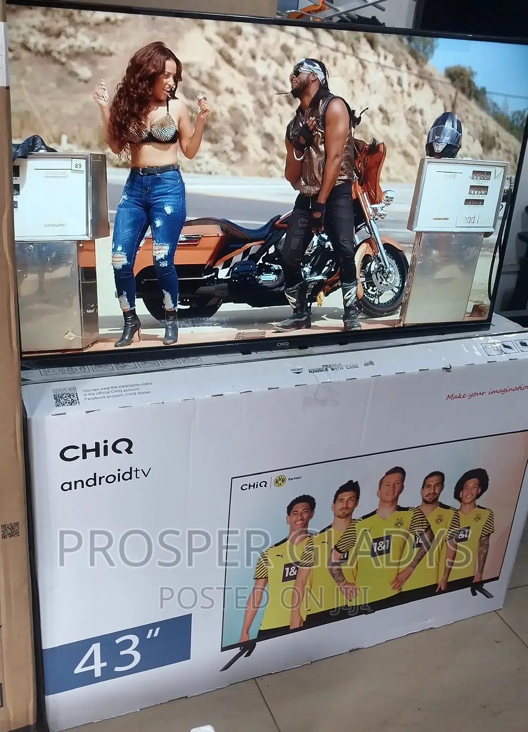 Chiq 43 Smart Android Digital Flat Screen.