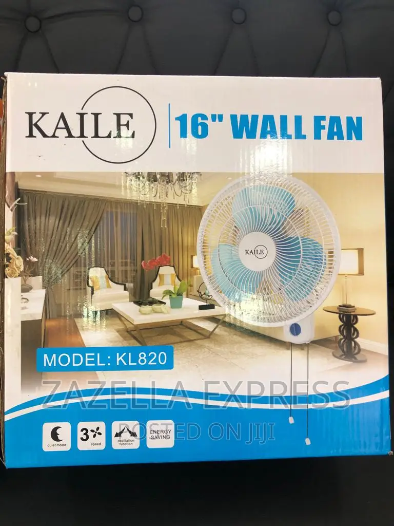 Kaile 16 Inch Wall Fan With 90 Degree Oscillation