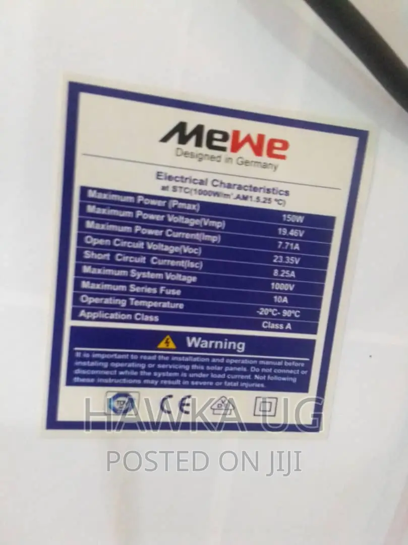 150w Mewe Solar Pannel
