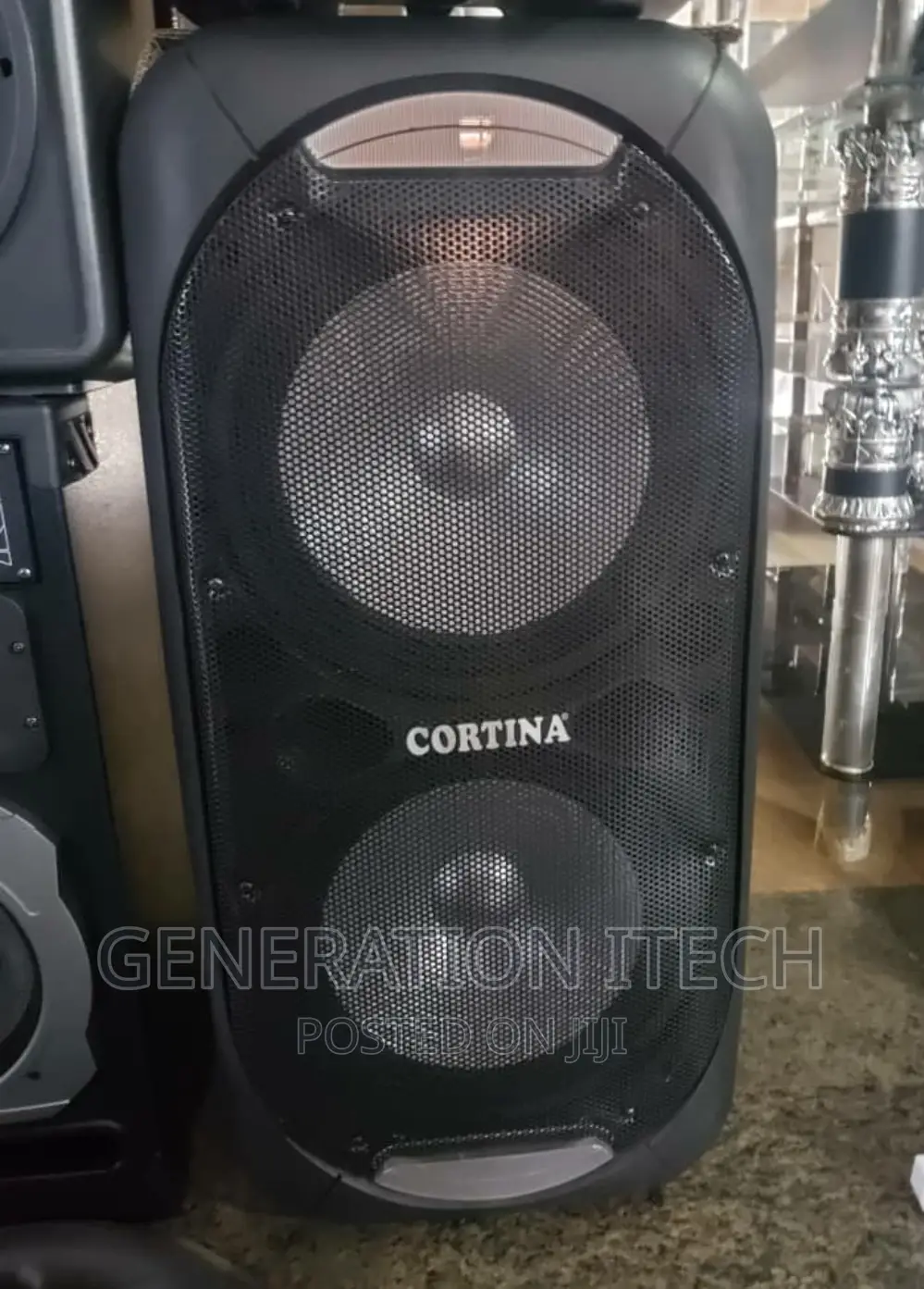 Cortina Rechargeable Dual Speaker- Amplified, 12 Inches