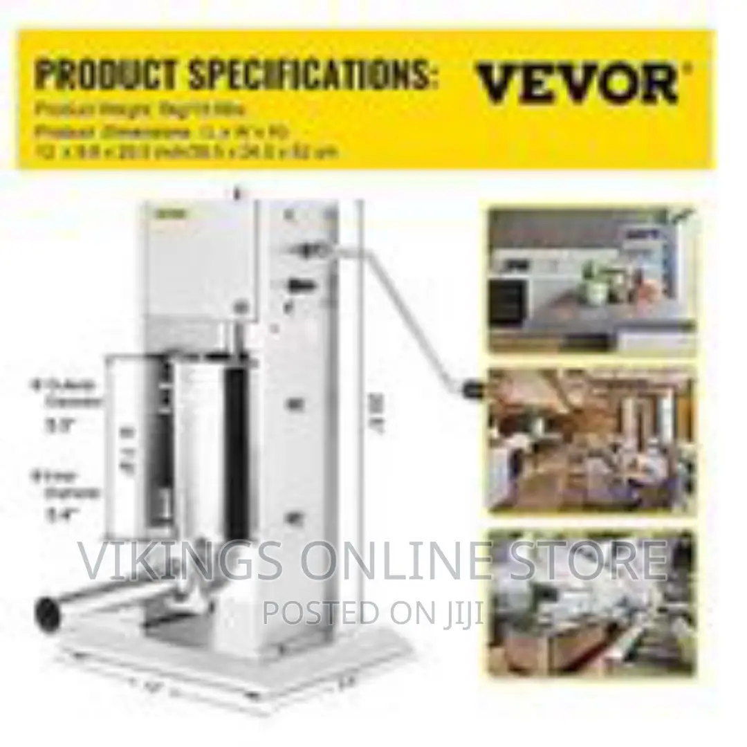 Sausage Filler Machine 10L Stainless Steel Sausage Maker