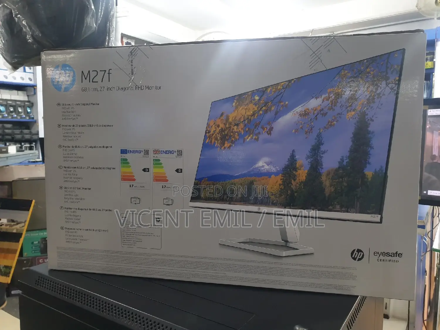 Hp IPS Monitor M27F Brand New
