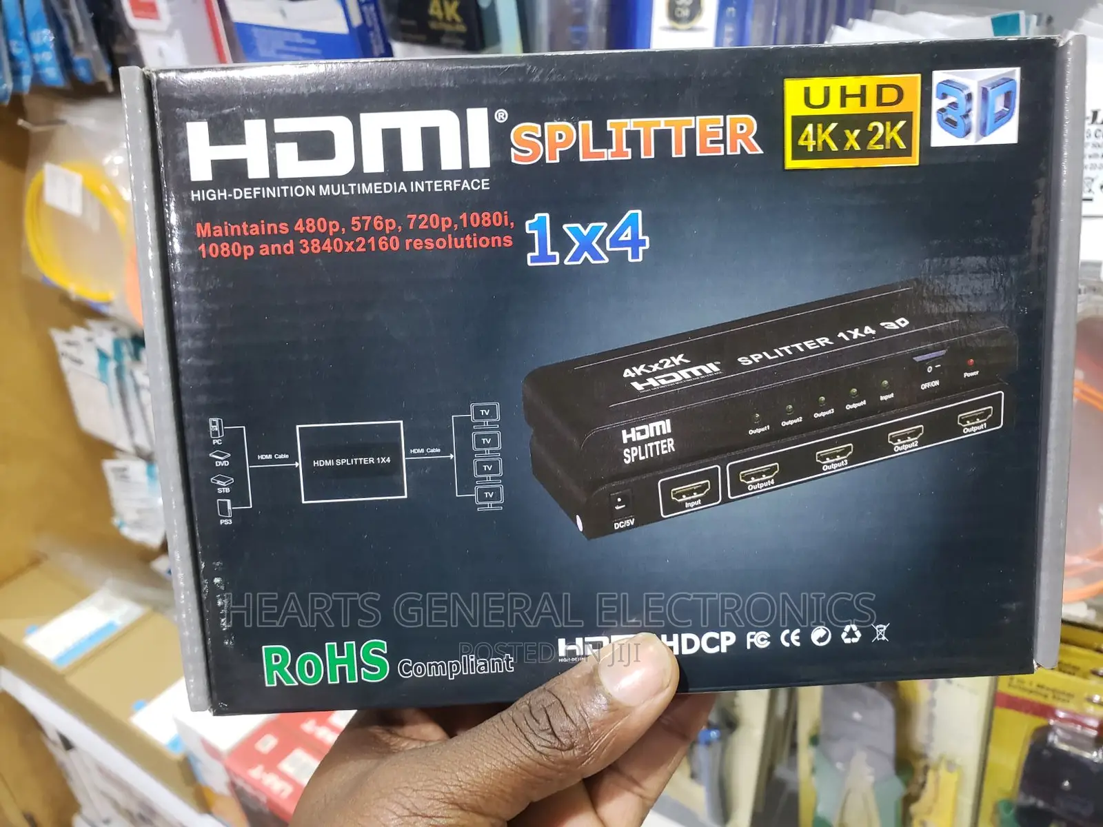 4K HDMI Splitter 4way
