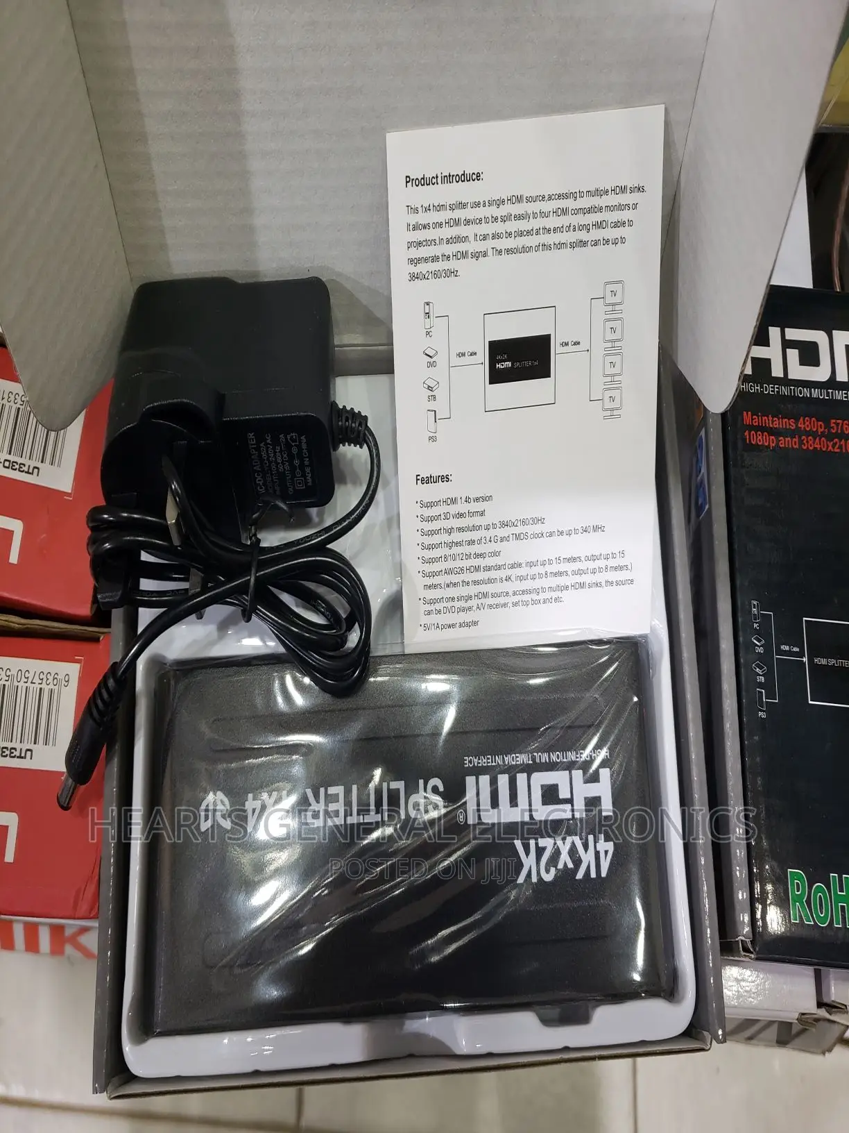 4K HDMI Splitter 4way