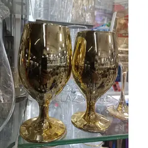 6pieces Golden Wine Glasses.