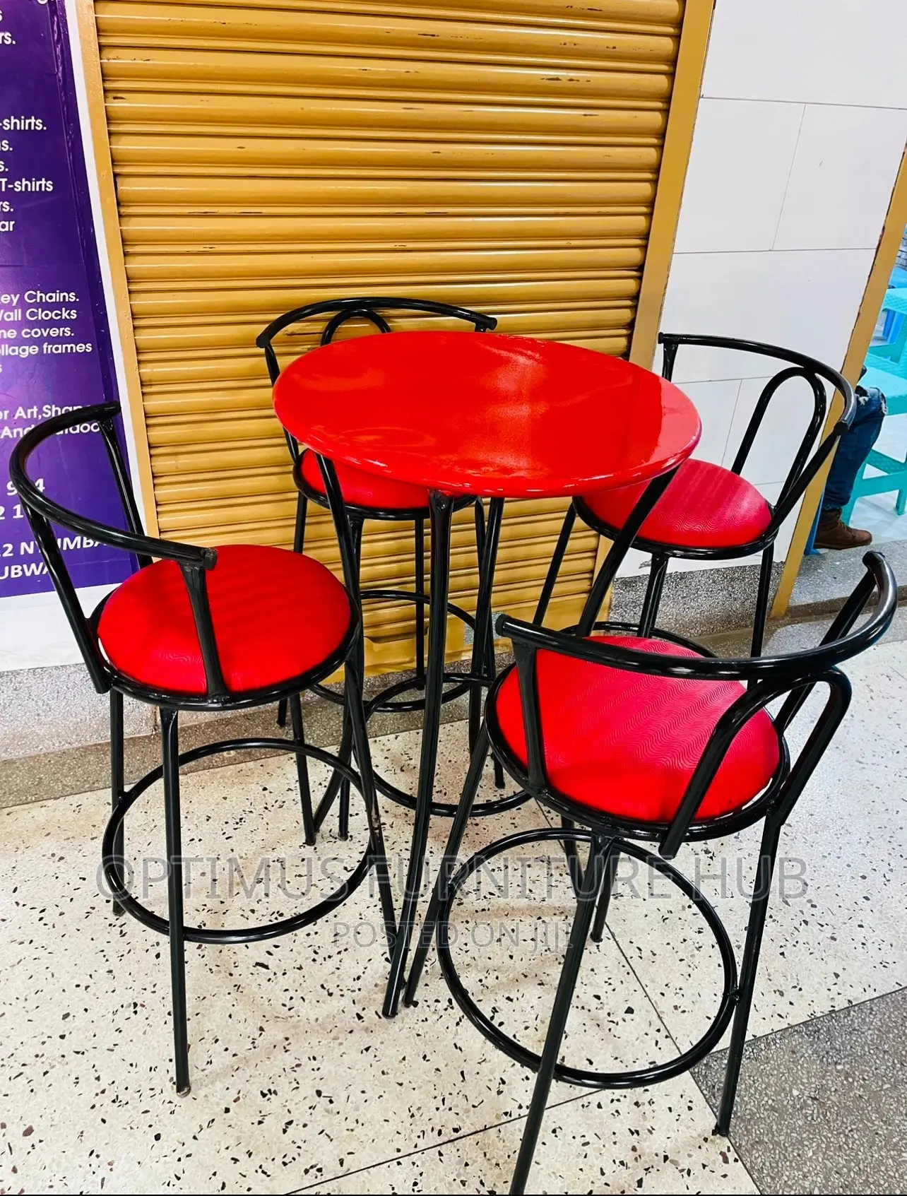 Four Chair and Round Table