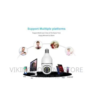 Panorama Wireless Video Surveillance Light Bulb Camera
