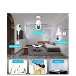 Panorama Wireless Video Surveillance Light Bulb Camera