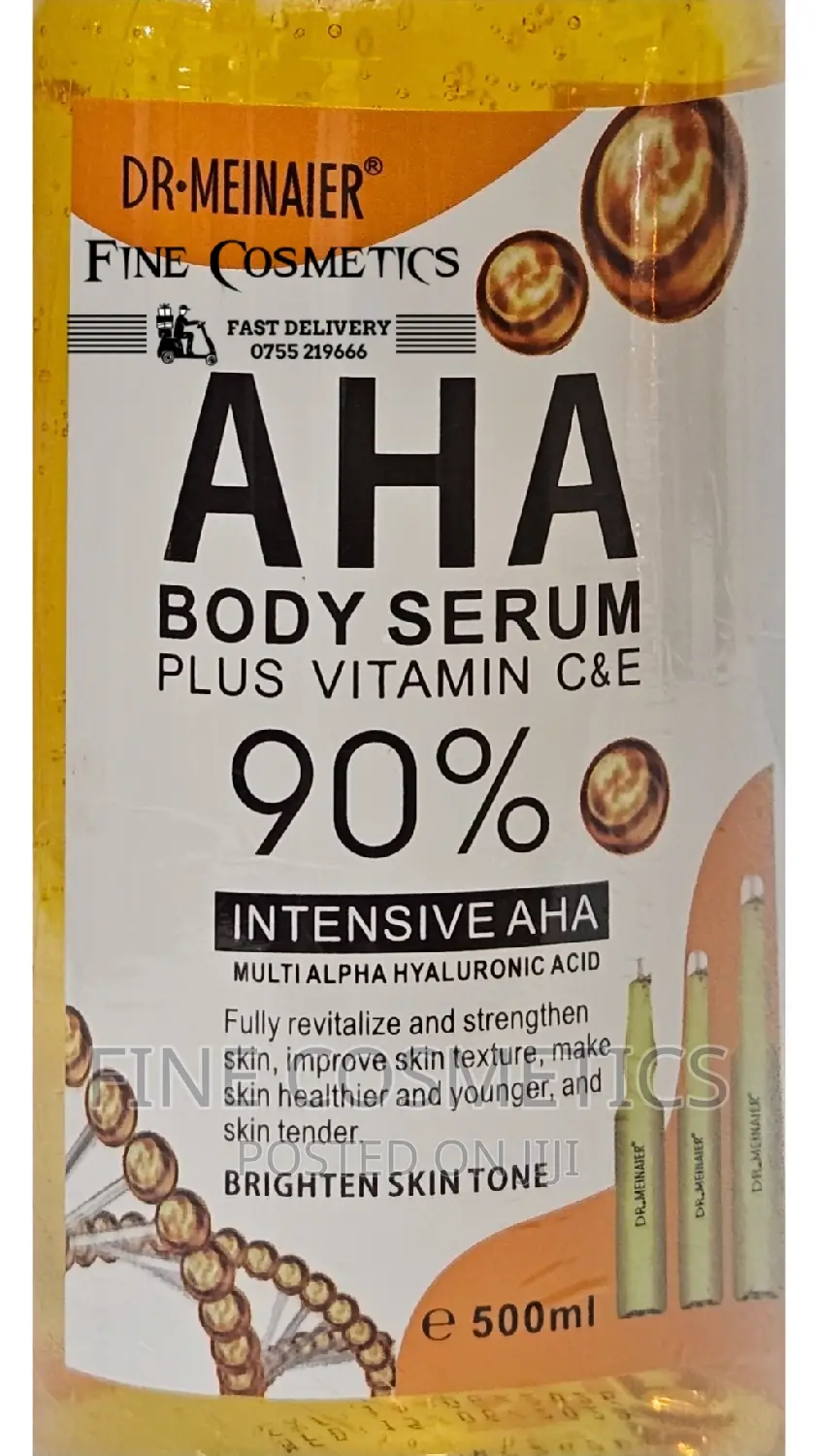 AHA Intensive Brightening Plus Toning Face and Body Serum.