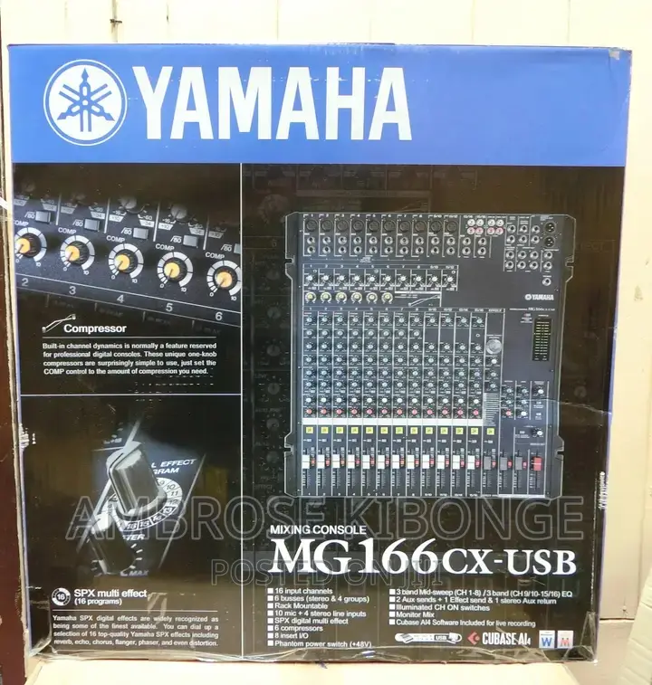 Yamaha Model Mg166cxusb Mixing Console W/ FREE Power Adapter