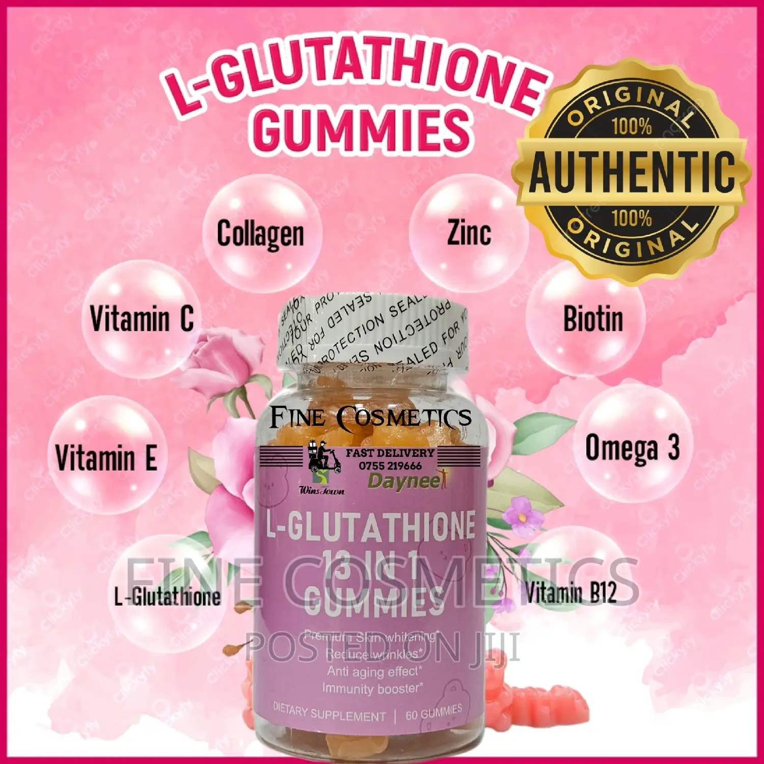 L-glutathione 13-in- 1 Anti-aging Health Bright Skin Gummies