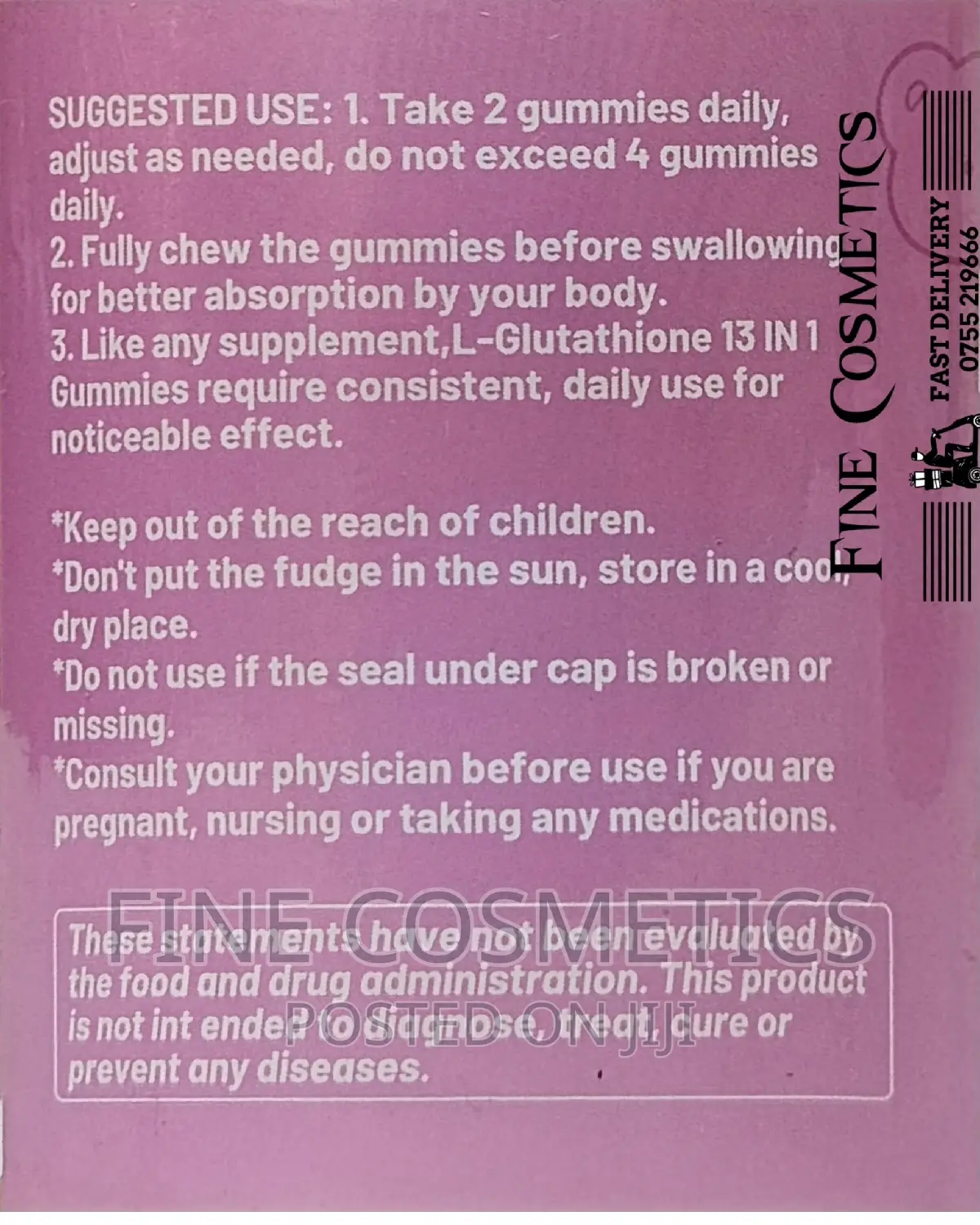 L-glutathione 13-in- 1 Anti-aging Health Bright Skin Gummies