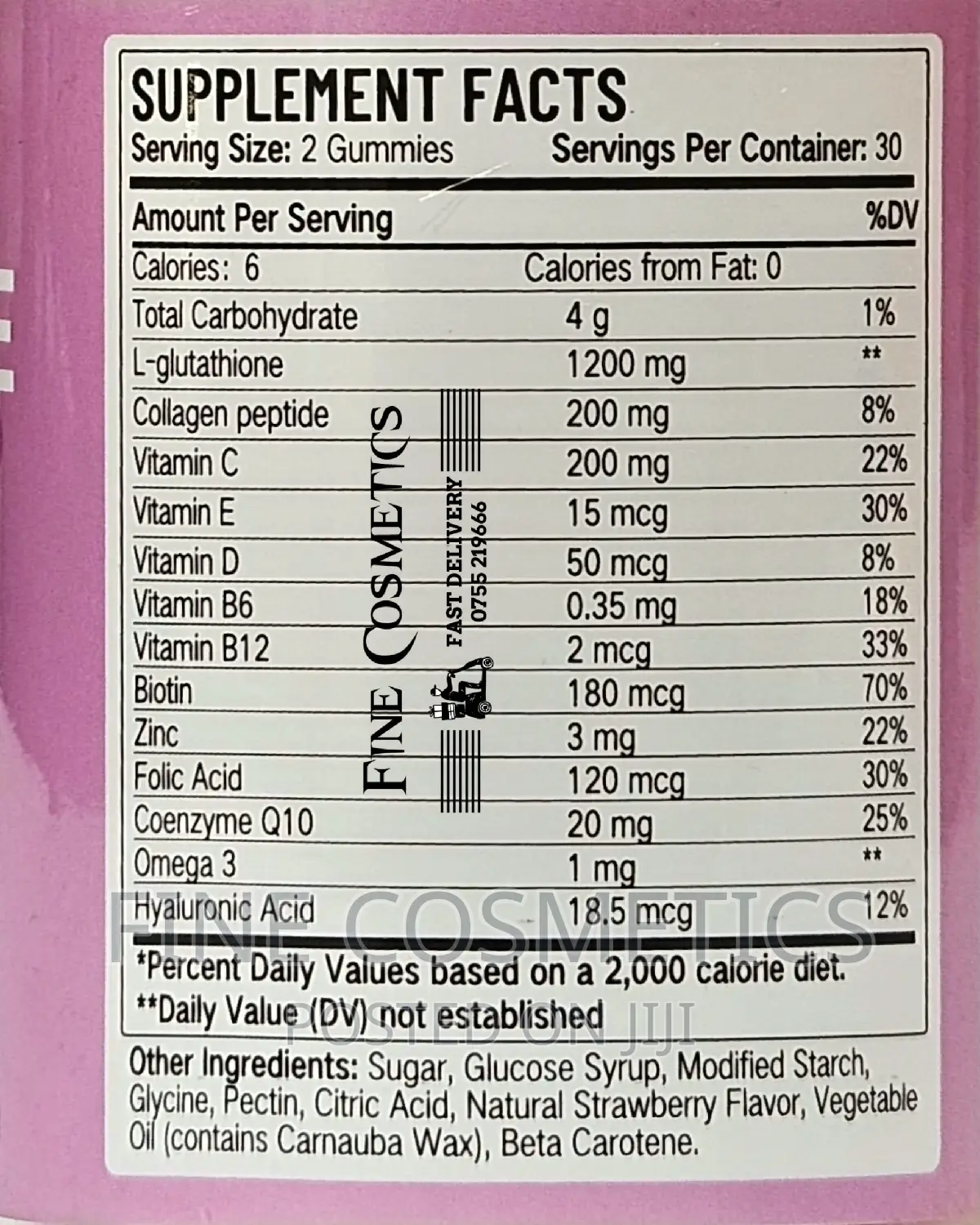 L-glutathione 13-in- 1 Anti-aging Health Bright Skin Gummies